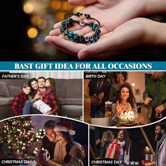 Triple Protection Bracelet - for Protect & Balance - Energy Crystal Bracelets fo - Picture 8 of 8